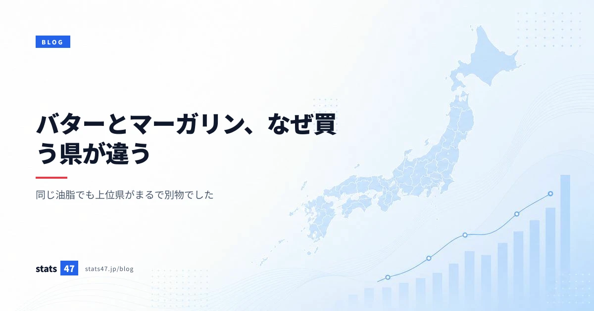 バターとマーガリン、なぜ買う県が違う