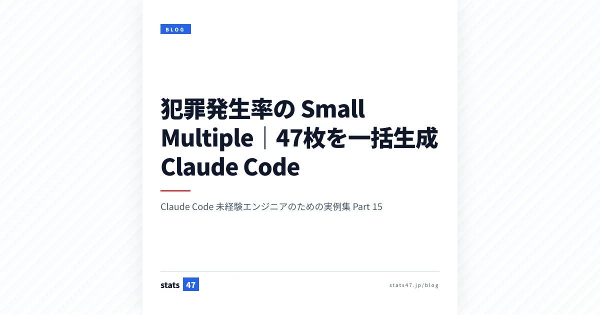 犯罪発生率の Small Multiple｜47枚を一括生成 Claude Code