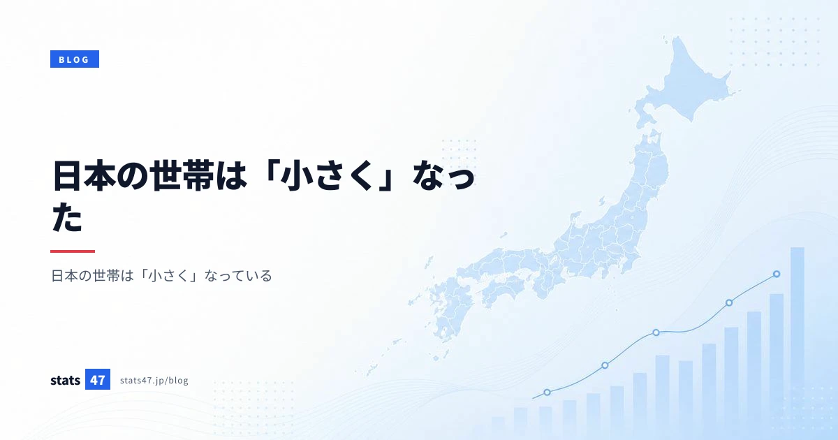 日本の世帯は「小さく」なった