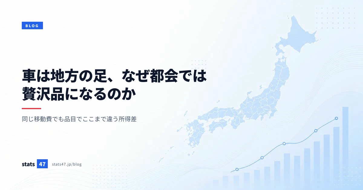 車は地方の足、なぜ都会では贅沢品になるのか