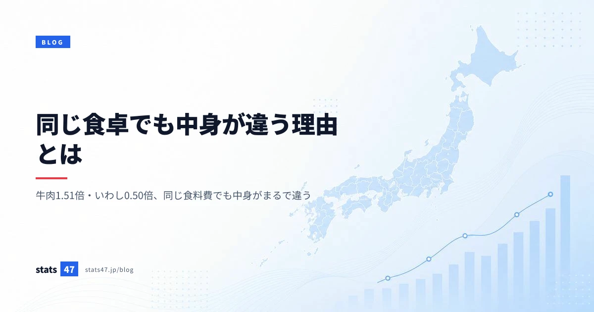 同じ食卓でも中身が違う理由とは