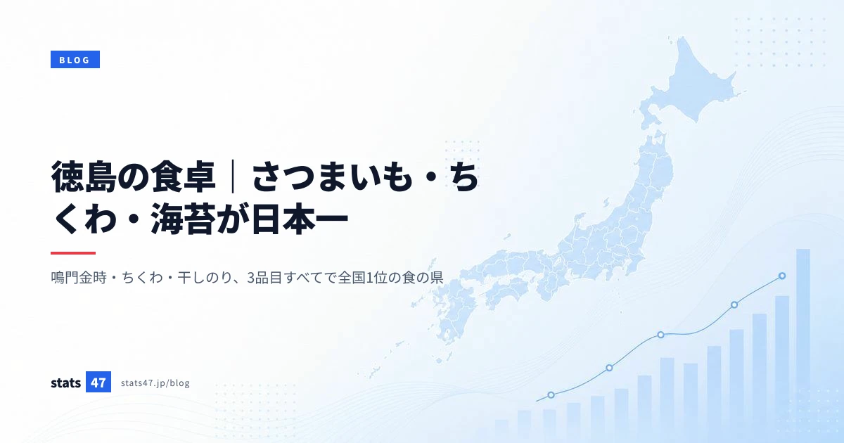 徳島の食卓｜さつまいも・ちくわ・海苔が日本一