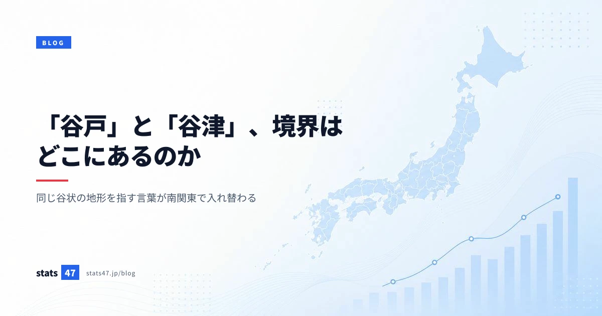 「谷戸」と「谷津」、境界はどこにあるのか